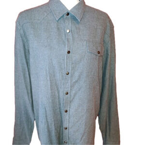 PROJEKRAW Gray Snap Button Shirt L